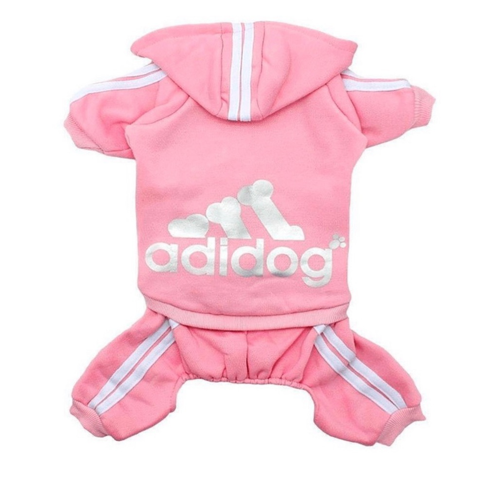 Adidog Hooded Jumpsuit - Pink - Medium